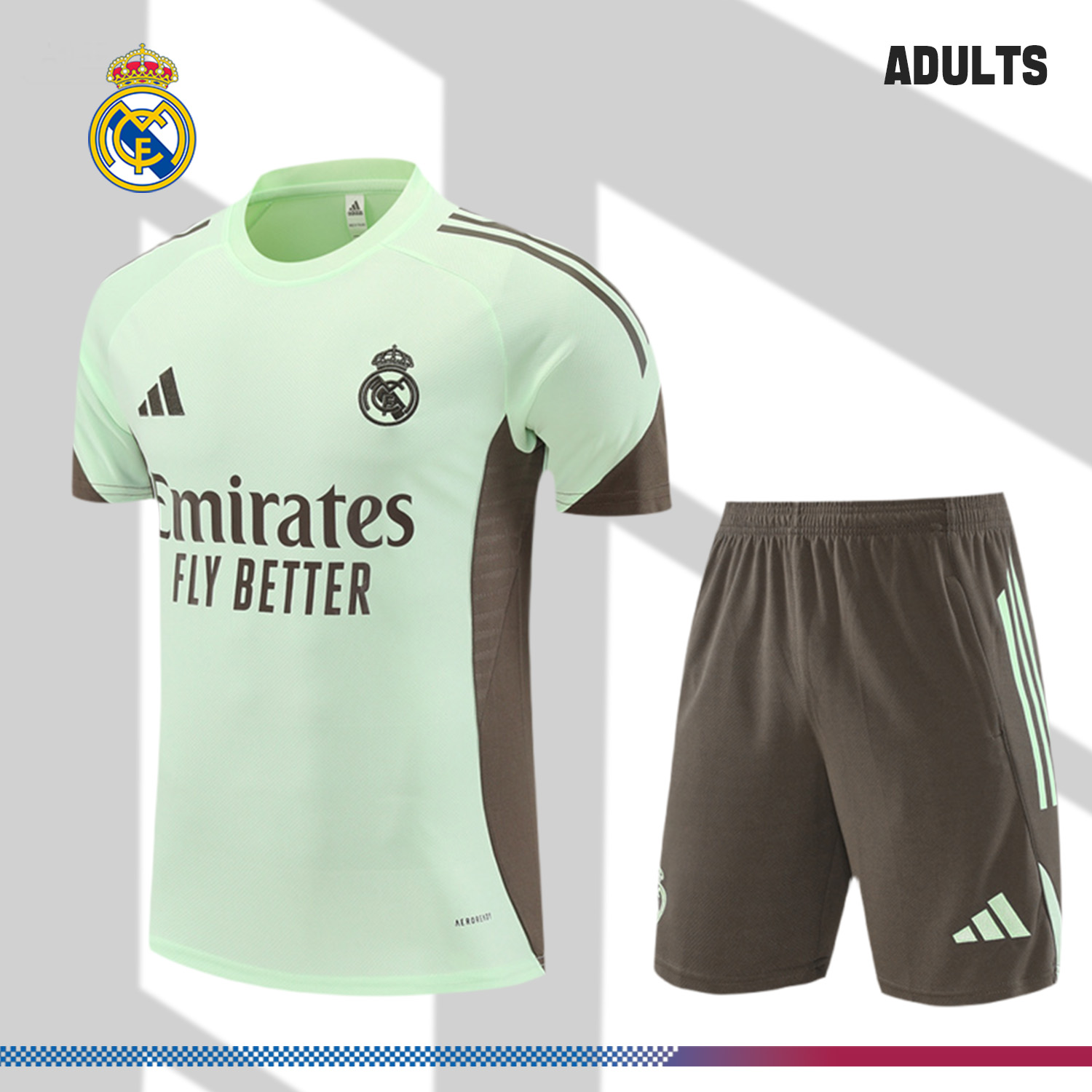 2025/2026 Real Madrid Adult Short Sleeve Training Suit (Adult Kit)