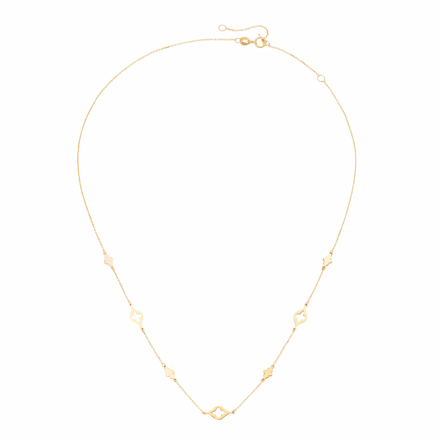 Collier mit Zwischenteilen, Gold 375