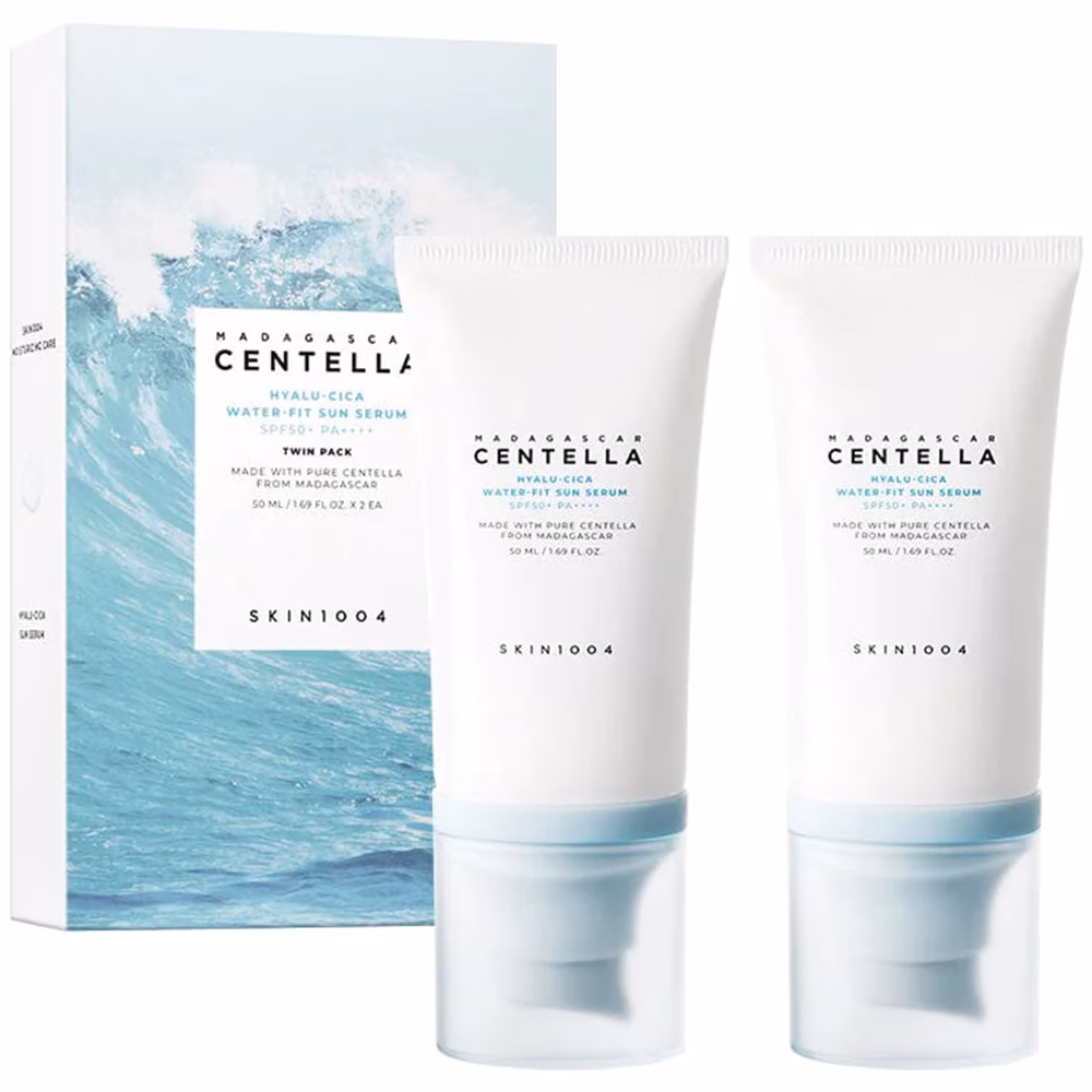 Madagascar Centella Hyalu-Cica Water-Fit Sun Serum SPF50+ PA++++ Twin Pack