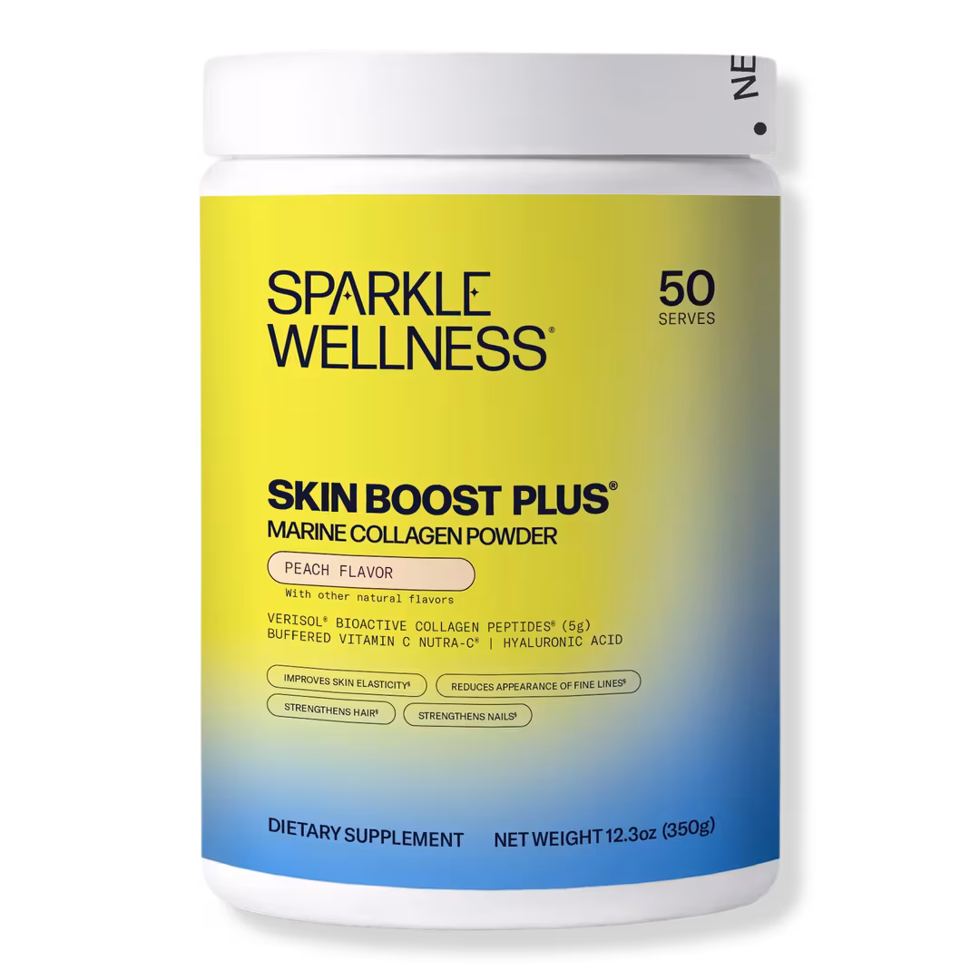 Sparkle Wellness  Marine Skin Boost Plus with Verisol Bioactive Collagen Peptides - Peach