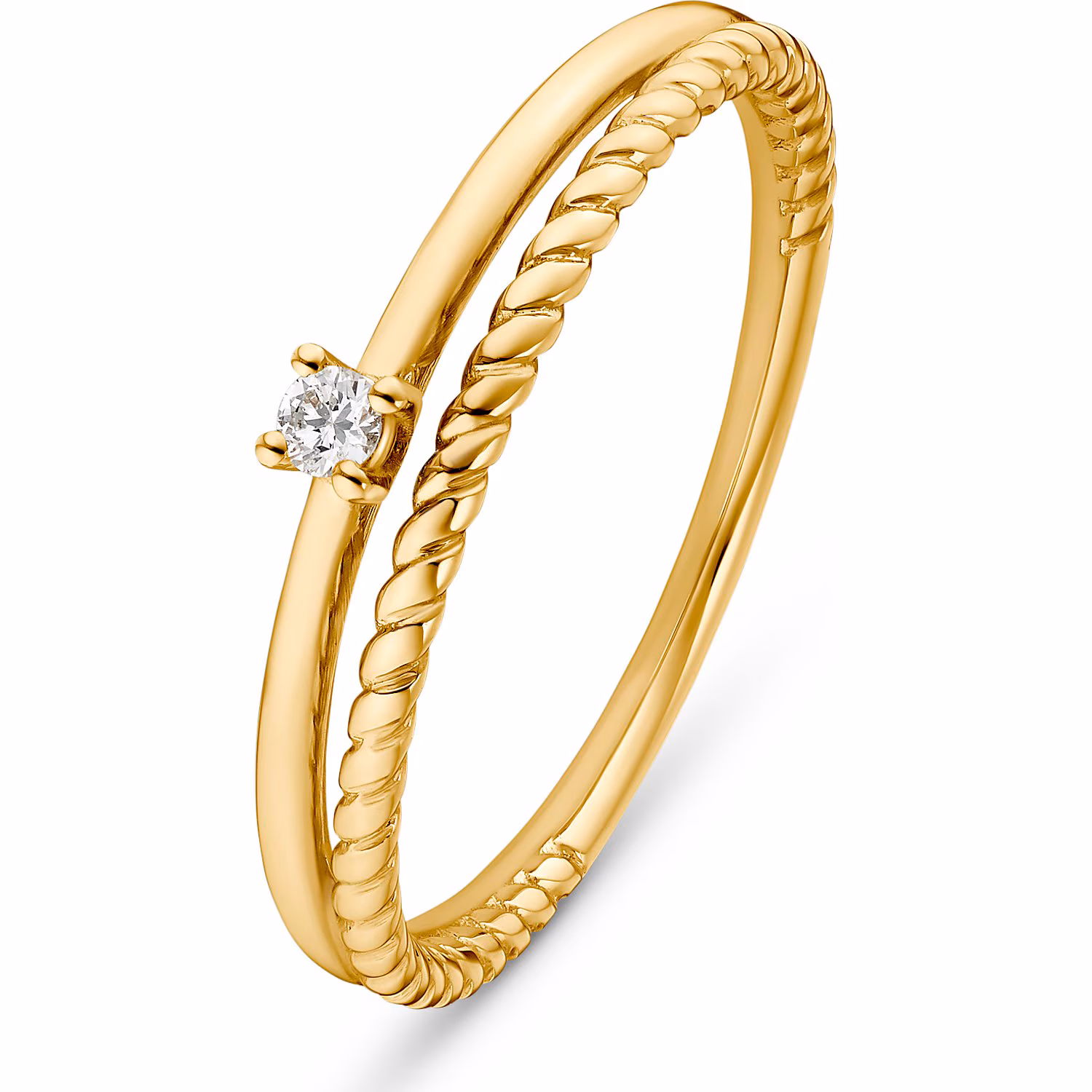 Damenring 375er Gelbgold