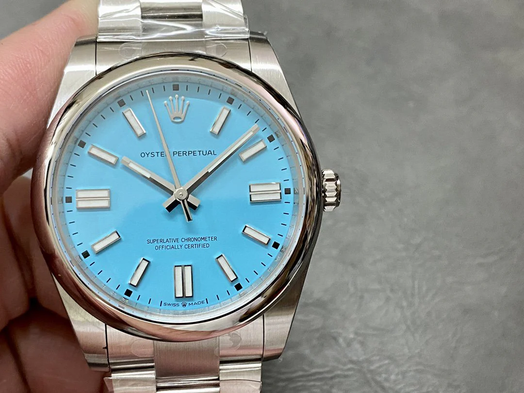 Rolex Watch OYSTER PERPETUAL 41MM TURQUOISE BLUE DIAL