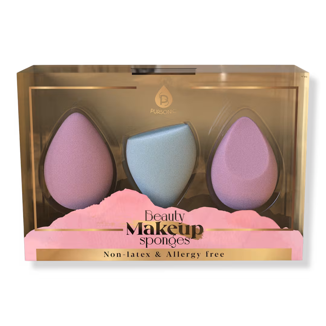 PURSONIC  3-Pack Beauty Makeup Sponges