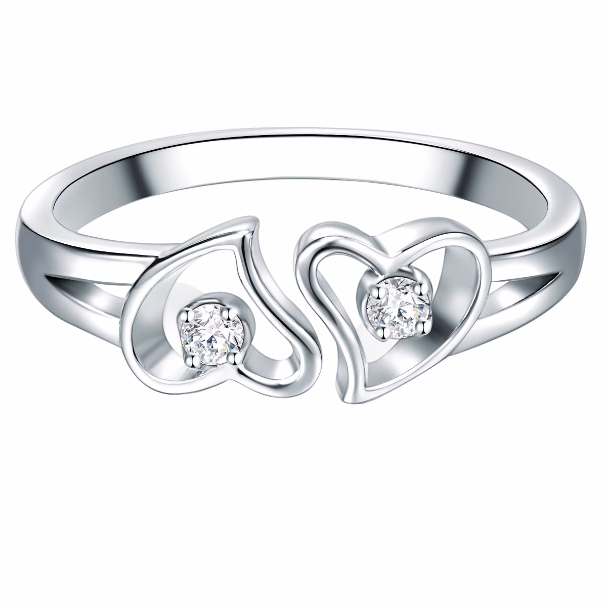 Ring Sterling Silber Zirkonia in Silber