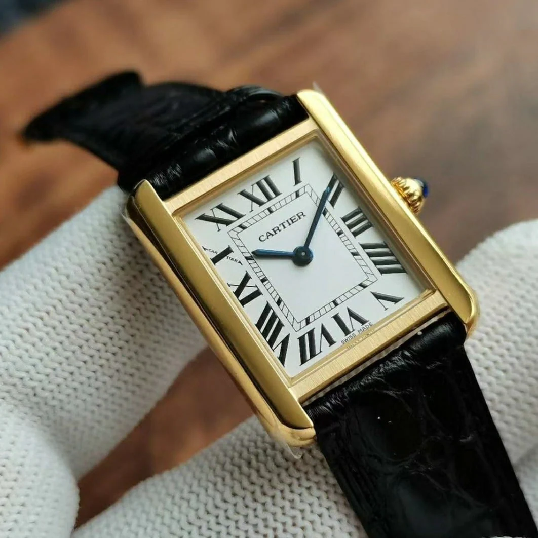 Cartier Watch TANK LOUIS QUARTZ GOLD CASE