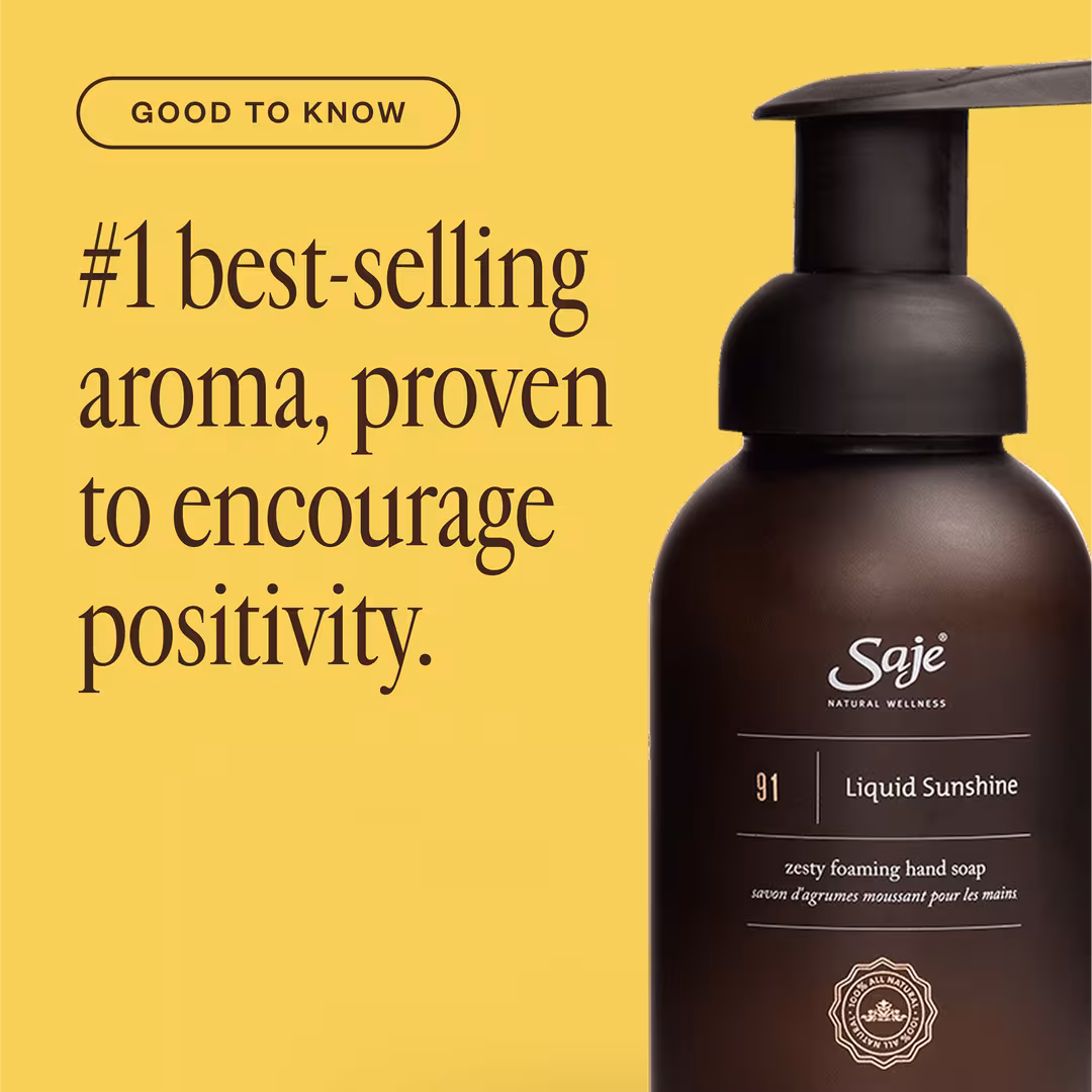 Saje Natural Wellness  Liquid Sunshine Zesty Foaming Hand Soap