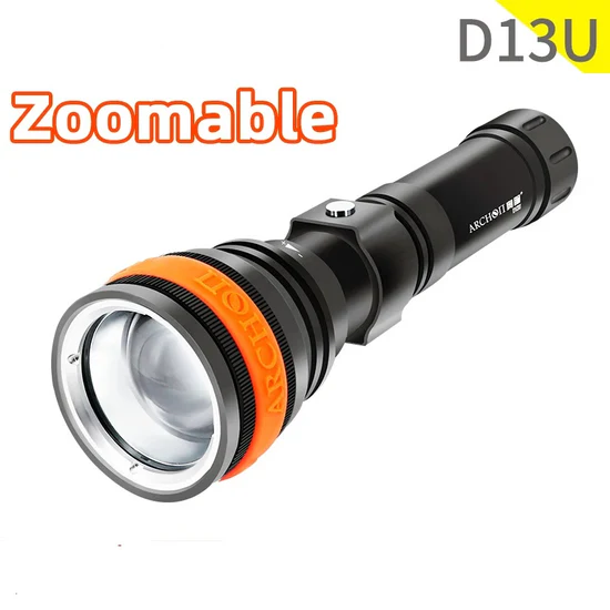 ARCHON D13U Zoomable Diving Flashlight