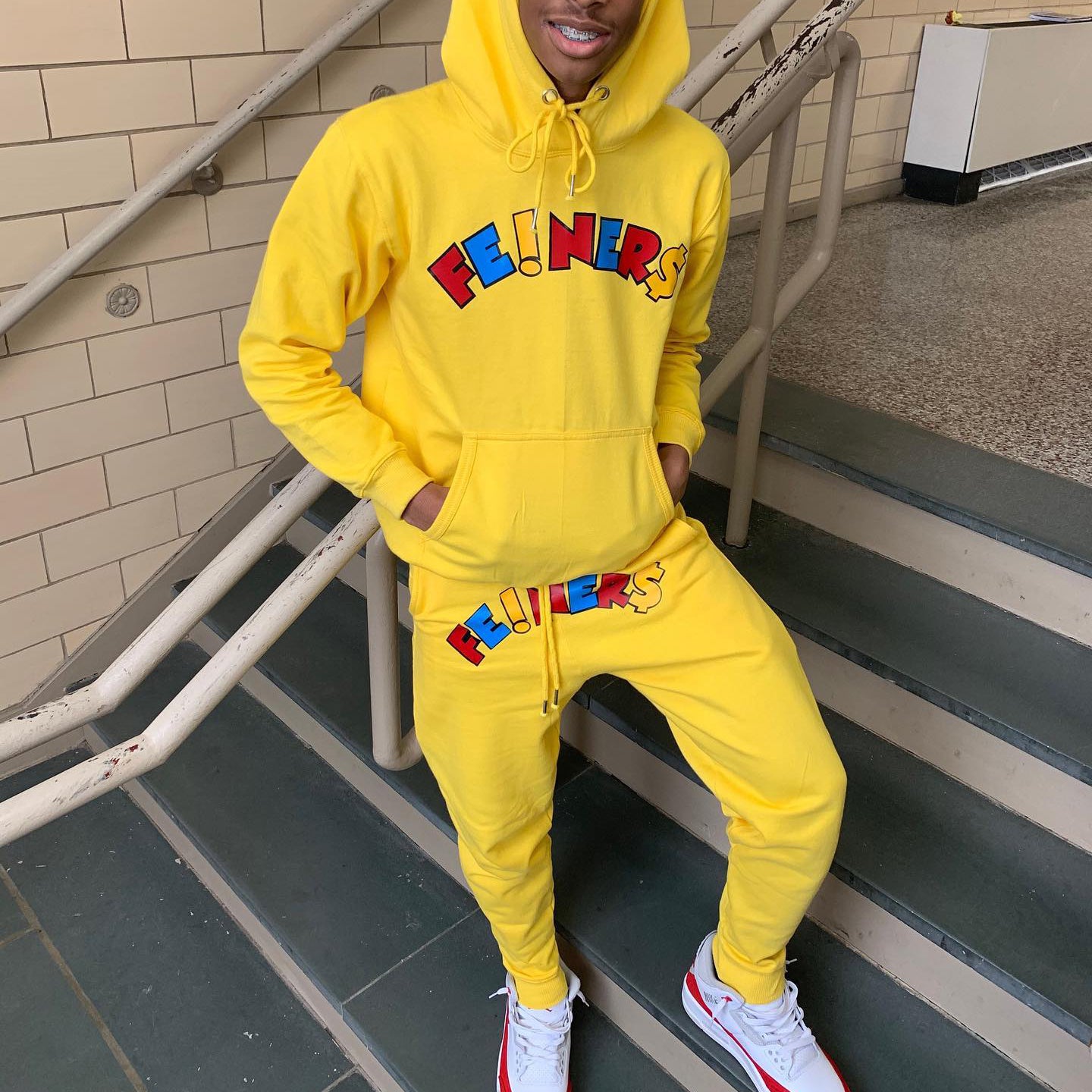 Casual Fashion College Style Printed Hoodie