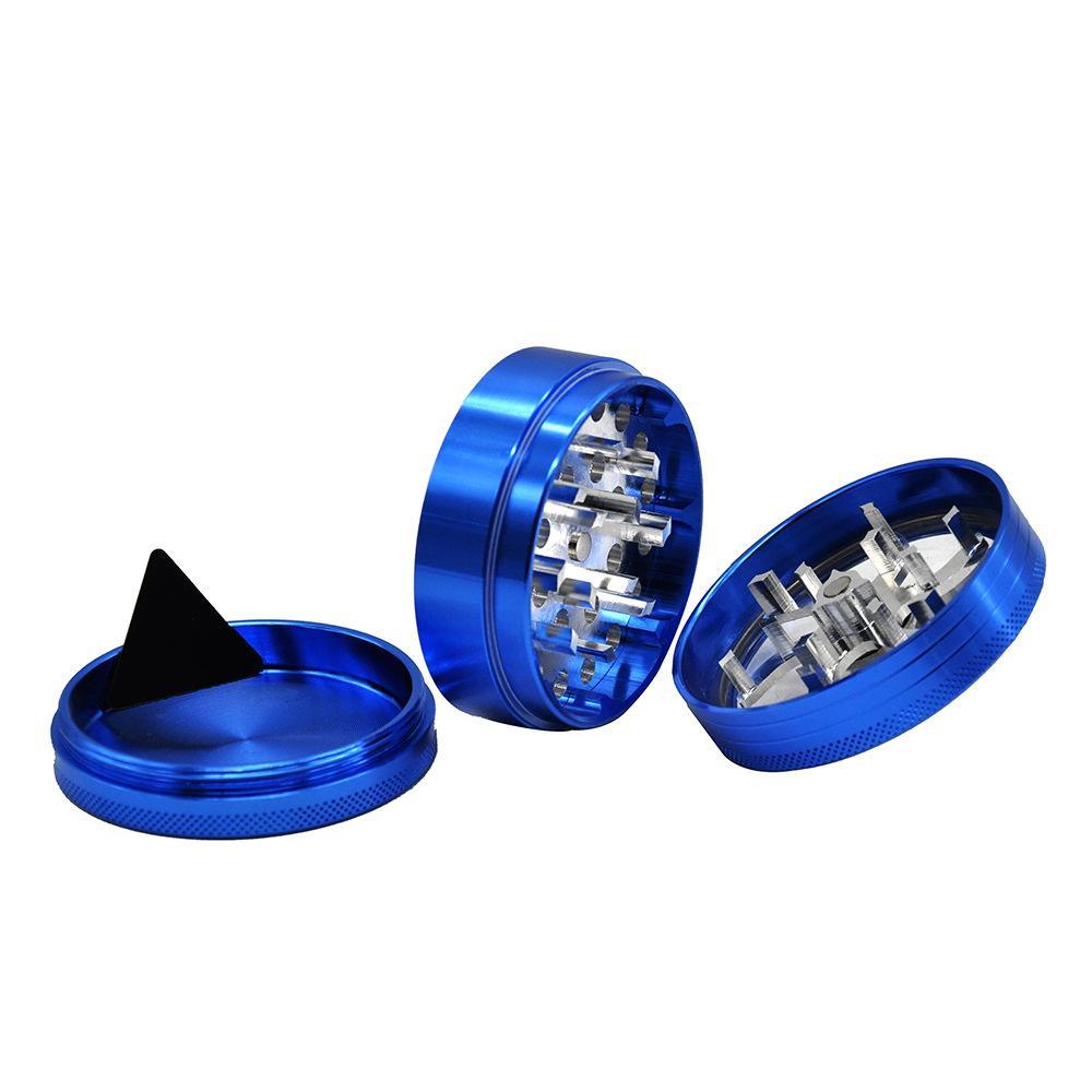 Crank Herb Grinder With Handle 3 Layer 63mm (3 Color)