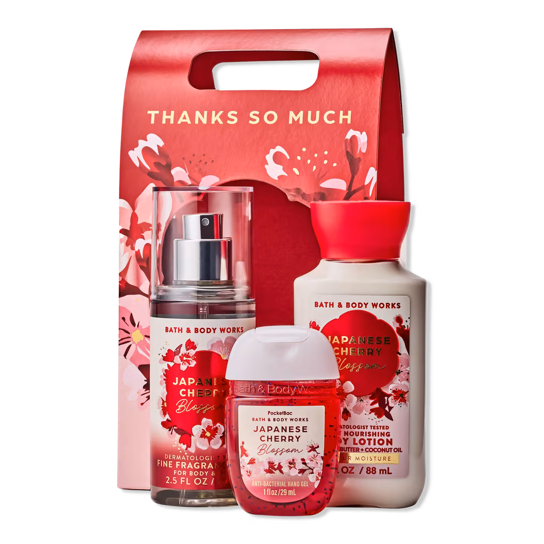 Bath & Body Works  Japanese Cherry Blossom Travel Size Gift Set