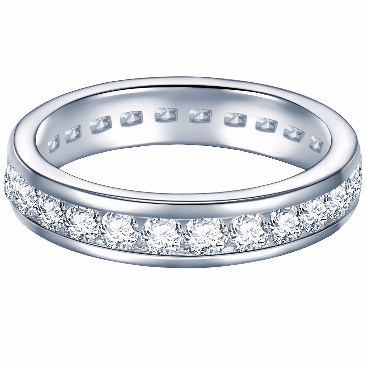 Ring aus Sterling Silber in silber mit Zirkonia