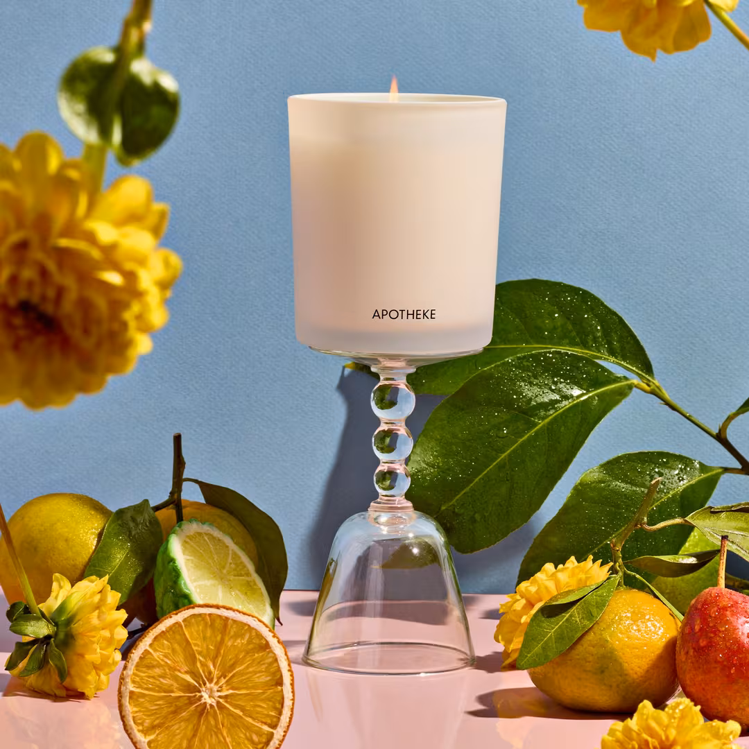 APOTHEKE  Bergamot Tangerine Scented Candle
