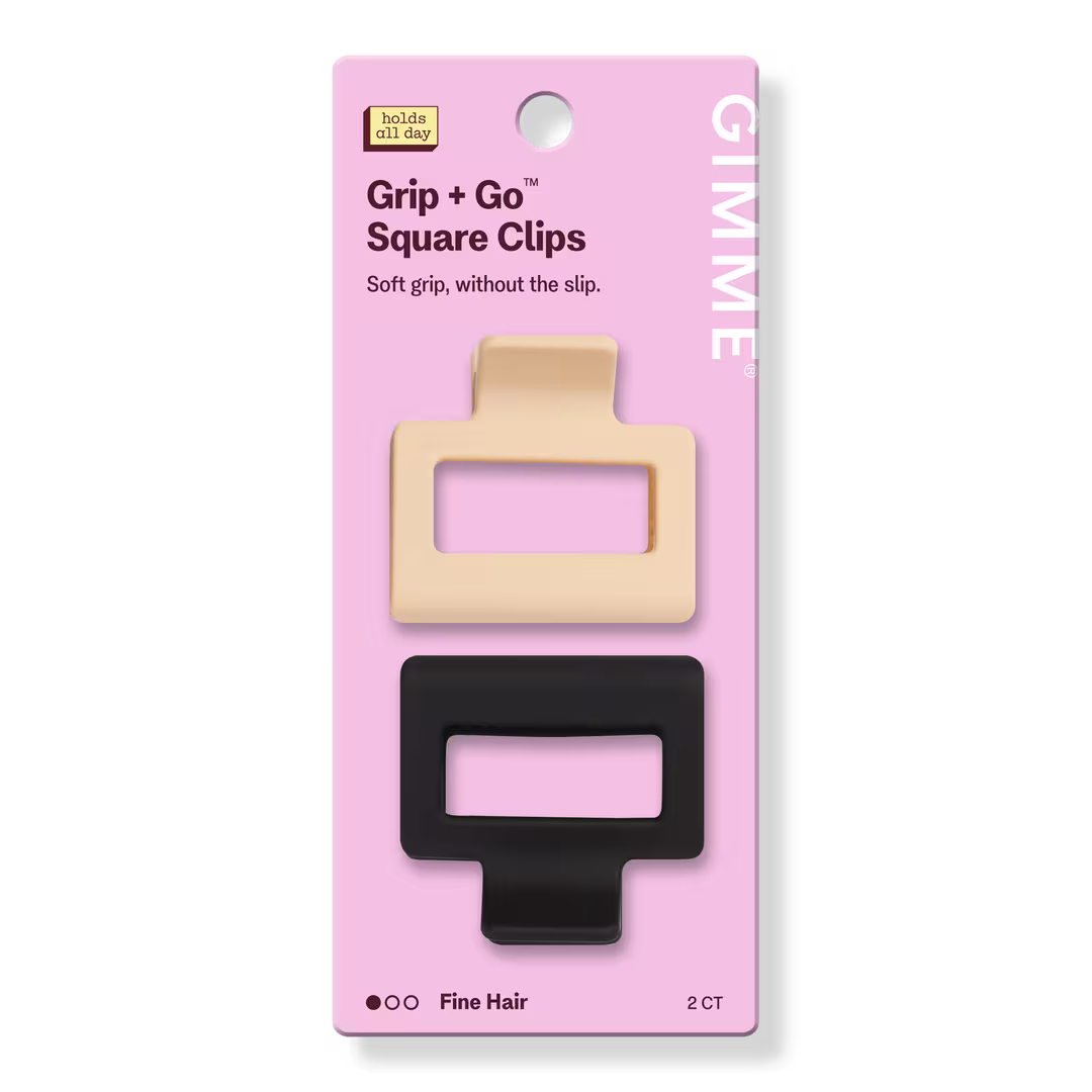 GIMME beauty  Fine Hair Square Extra Grip Claw Clip