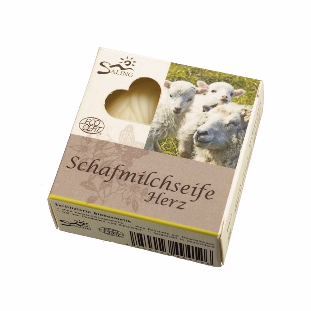 Schafmilchseife - Herz weiß