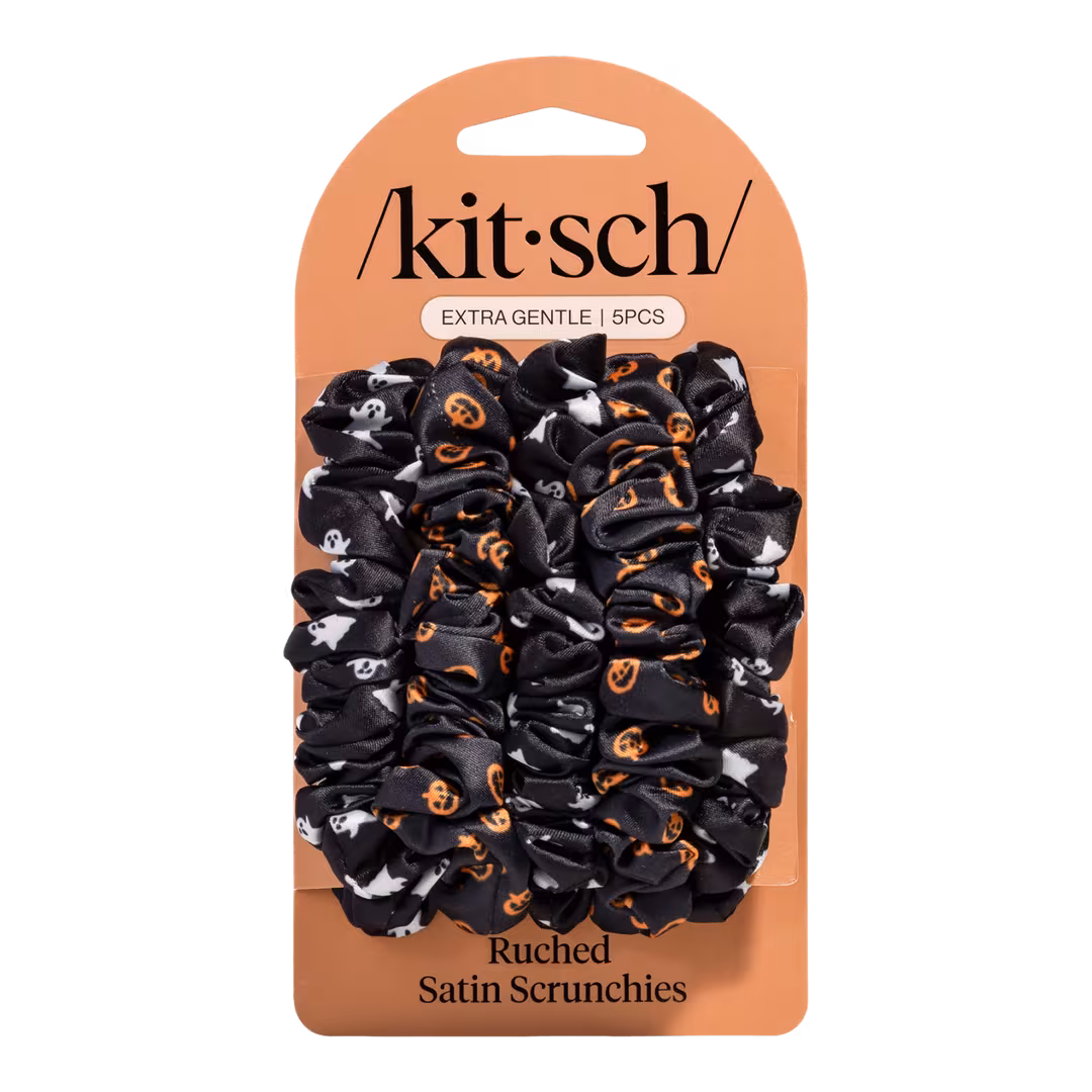 Kitsch  Ruched Satin Scrunchies