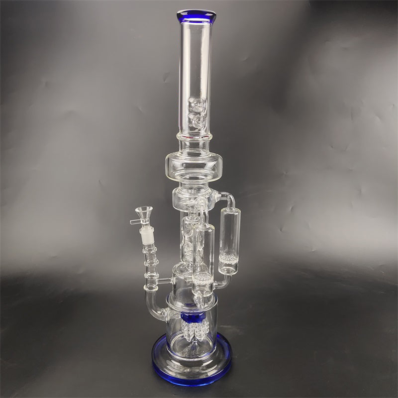 21 Multi Chamber Recycler Glass Bong