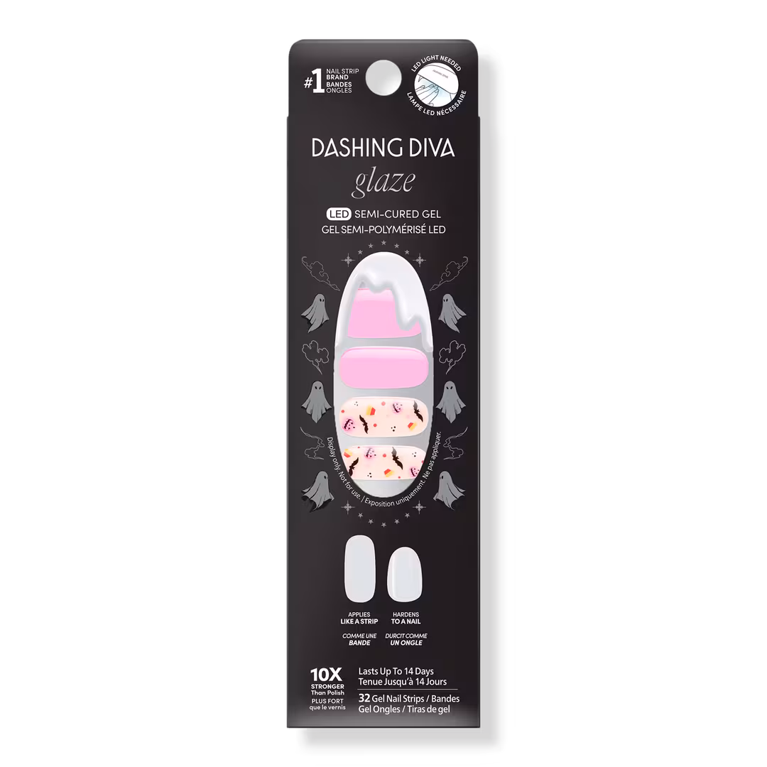 Dashing Diva  GLAZE DESIGN, Semi-Cured Gel Nail Strips, What's Your Costume