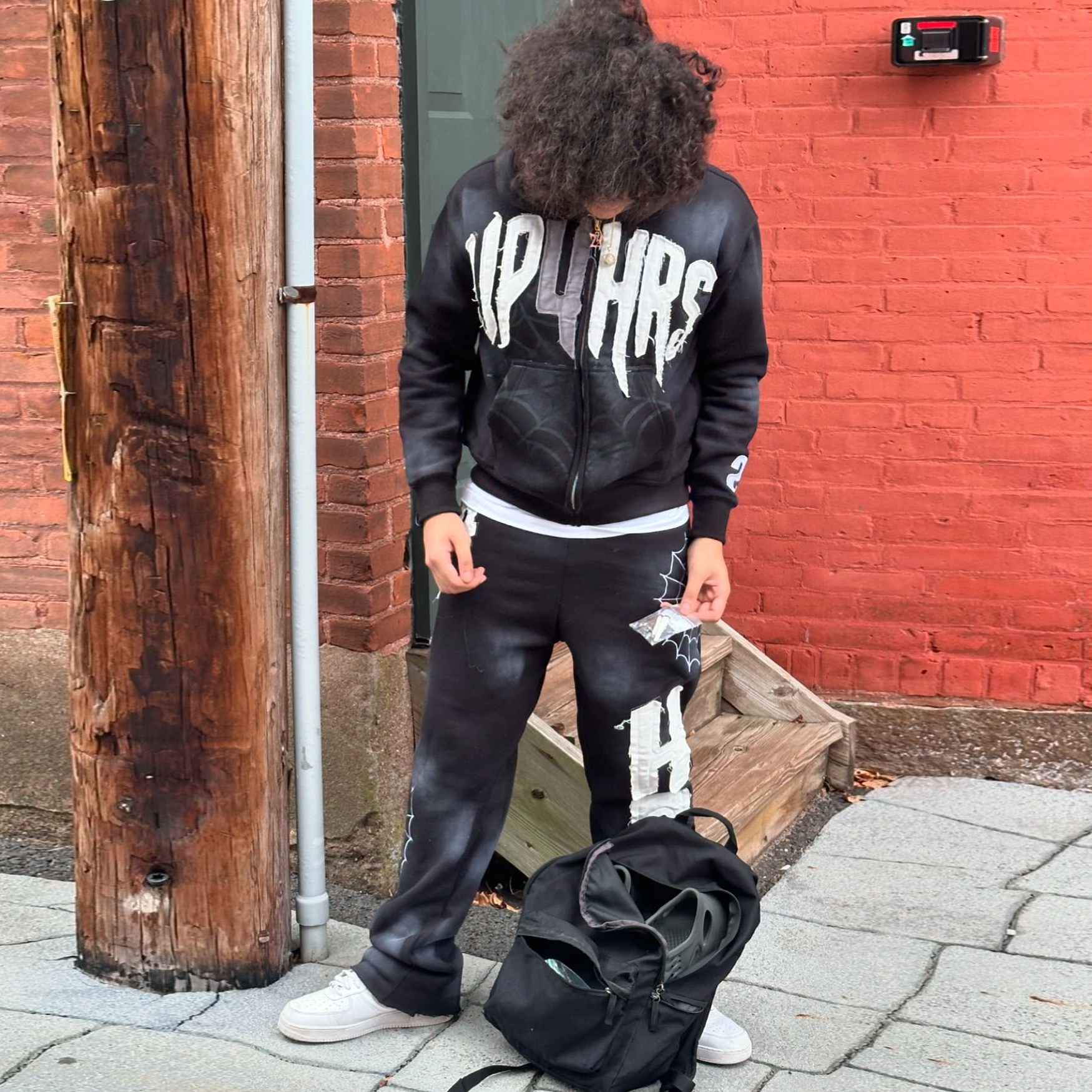 Personalized Street Style Spider Hoodie Set