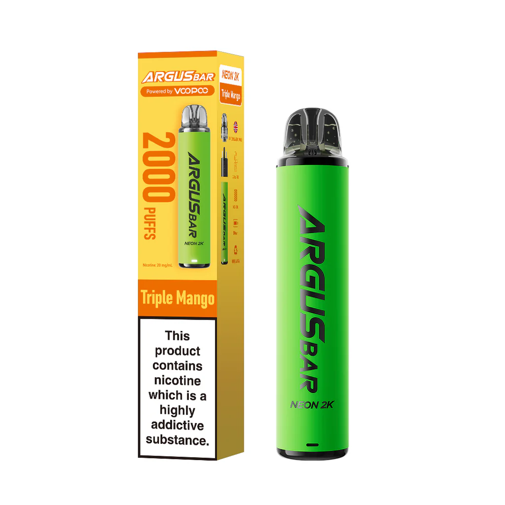 [10PCS] Argus Bar Neon 2K Disposable Vape