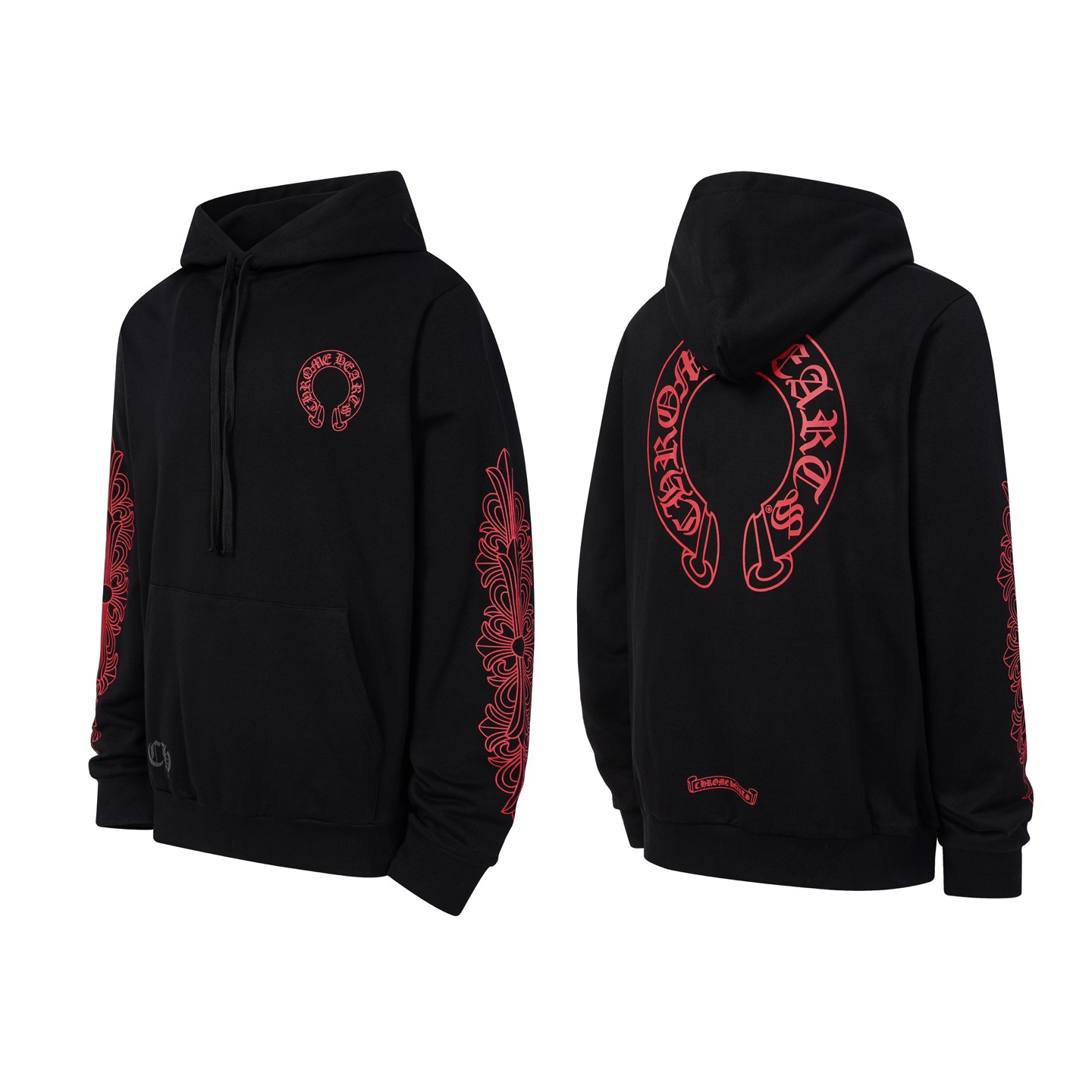 Horsehoe Sanskrit Horsehoe Print Hooded Sweatshirt hoodie