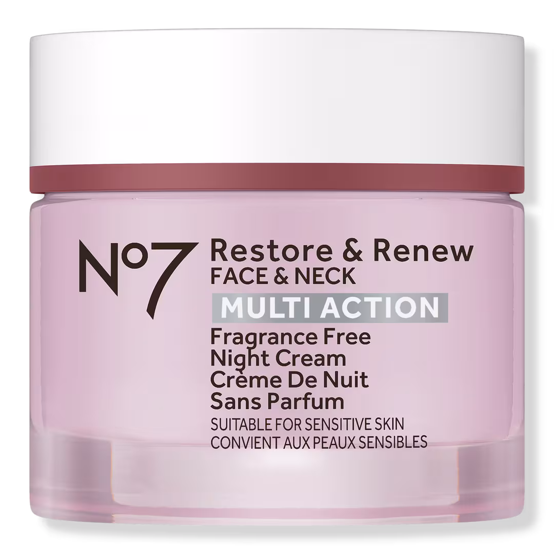 No7  Restore & Renew Face & Neck Multi Action Fragrance Free Night Cream