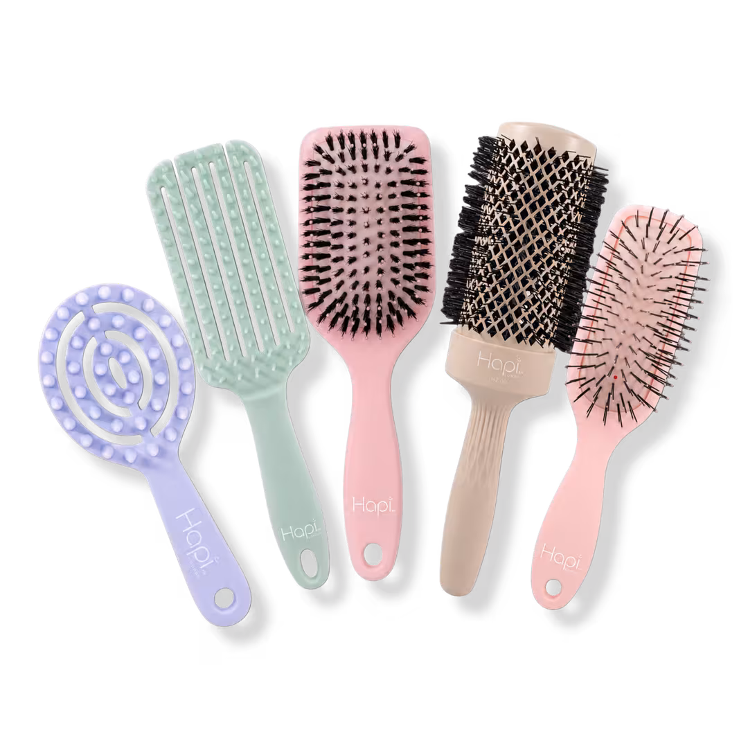 Cricket  Hapi Start-to-Finish Professional Hair Brush Kit