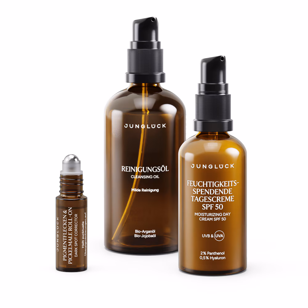 Set Pigmentflecken & Pickelmale aufhellen mit SPF 50