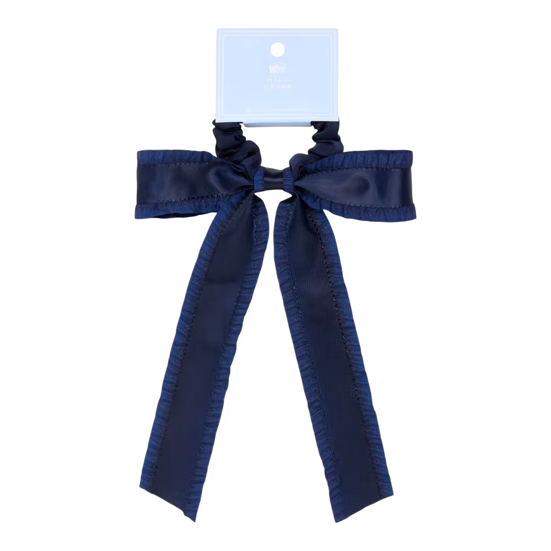 Wet Brush  Wet Brush x Hill House Navy Ruffle Bow Scrunchie