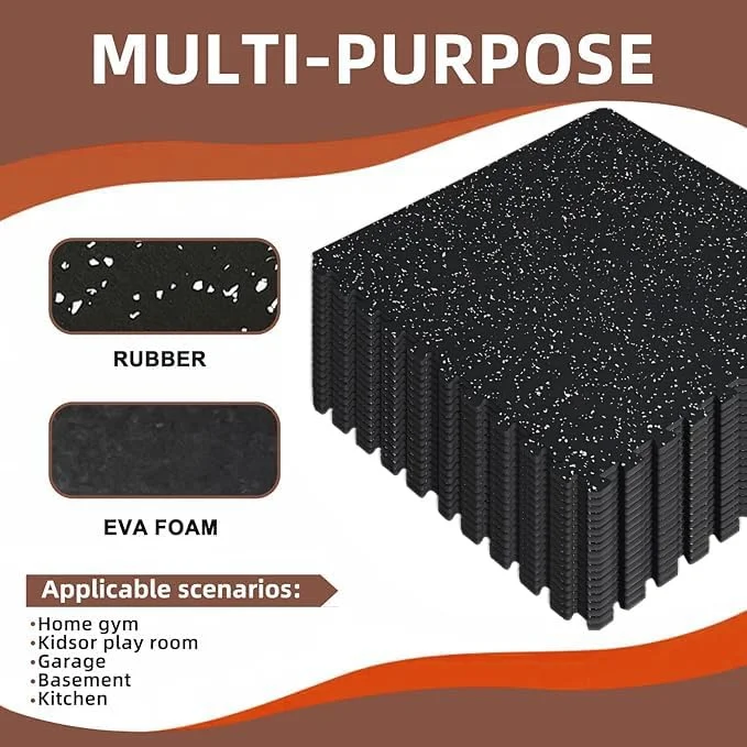 Bistlass Interlocking EVA Foam Floor Tiles, 12-Pack (48 sq ft) 0.56