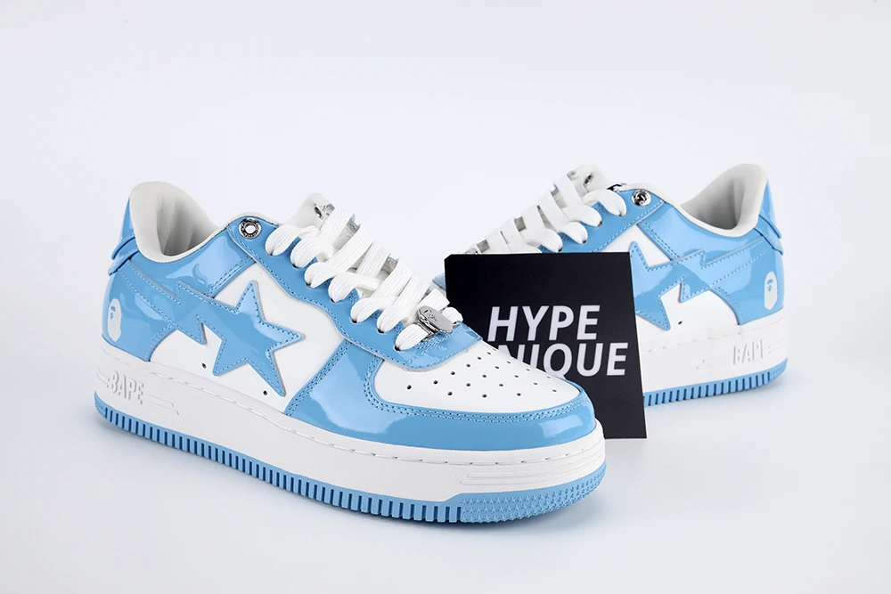 Bapesta Blue White Quality Reps