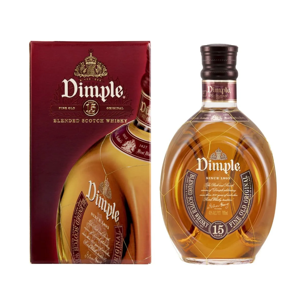 Dimple 15 Year Old Blended Scotch Whisky (700ml)