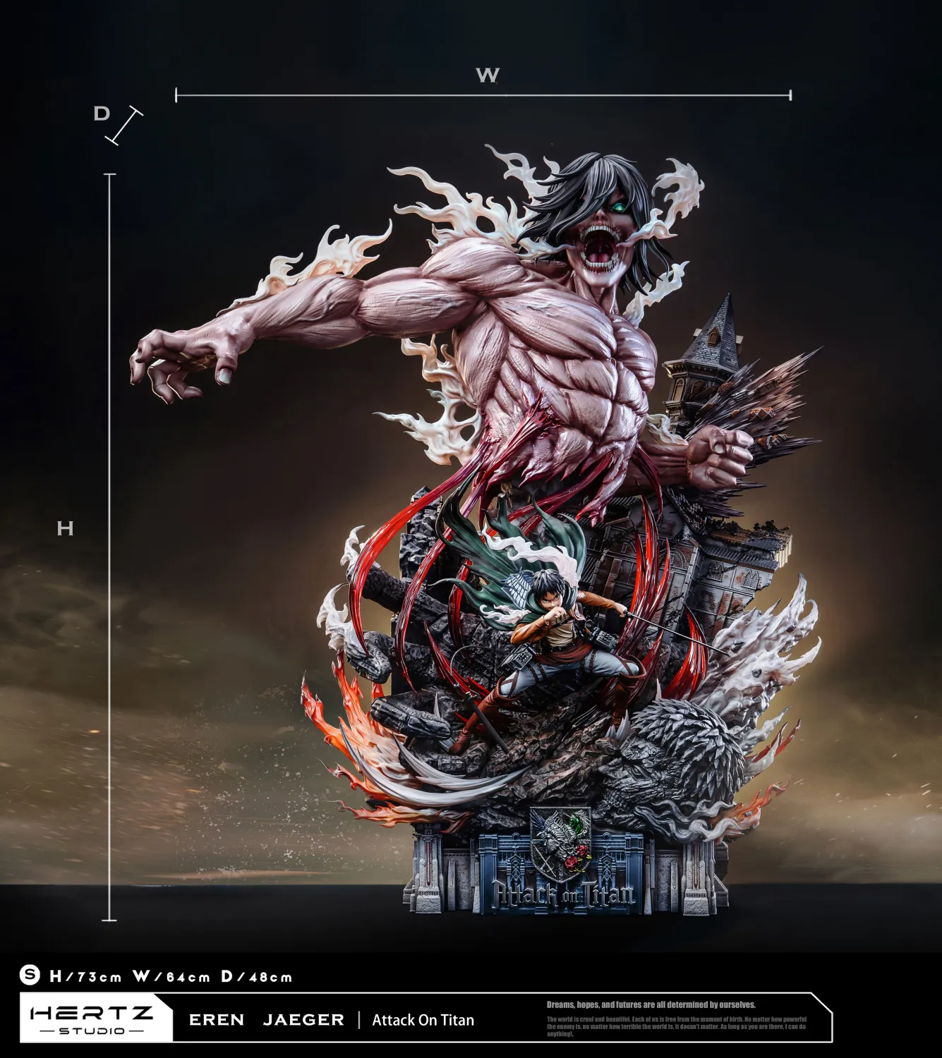Attack on Titan - Eren Yeager | 1:6 Resin Statue | by Hertz Studio