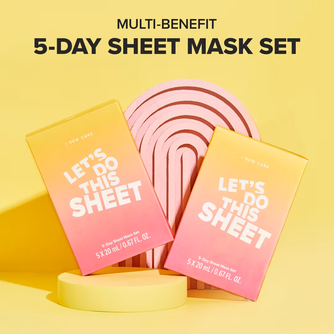 I Dew Care  Let's Do This Sheet 5-Day Sheet Mask Set