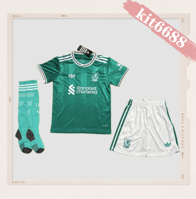 2025/2026 Liverpool Third Football Shirt (Kids Kit socks )