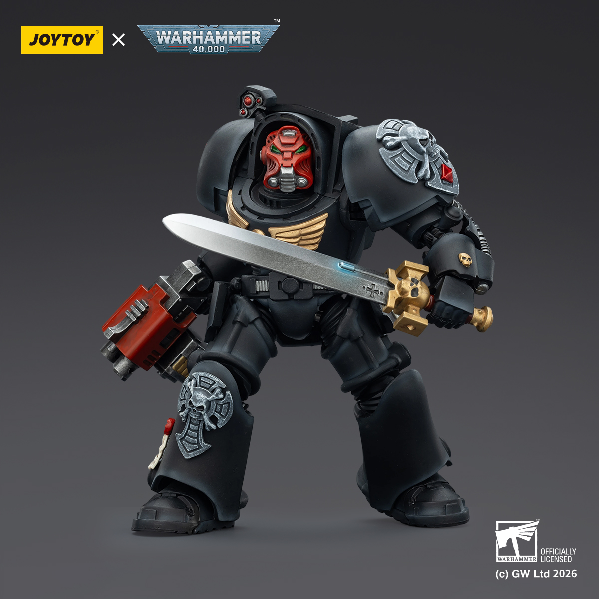 JOYTOY Warhammer 40k 1: 18 Black Templars Terminators - JOYTOY WORLD