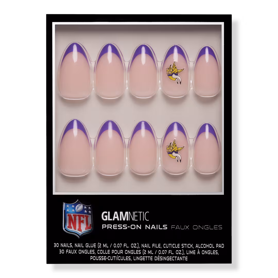 Glamnetic x Fanatics Nail  Minnesota Vikings Press-On Nails