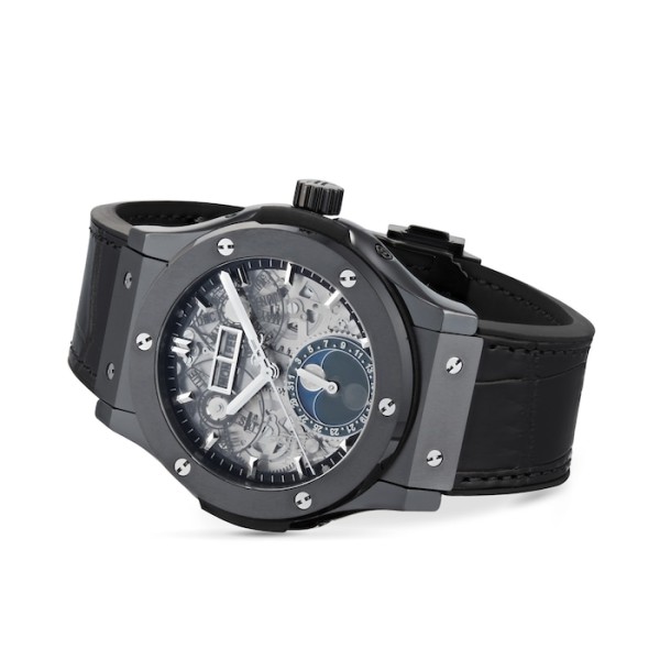 Replica Hublot Classic Fusion Men Automatic Black Alligator Watch 547.CX.0170.LR