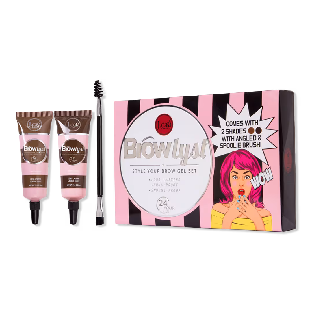 J.Cat Beauty  Browlyst Brow Gel Set Brown