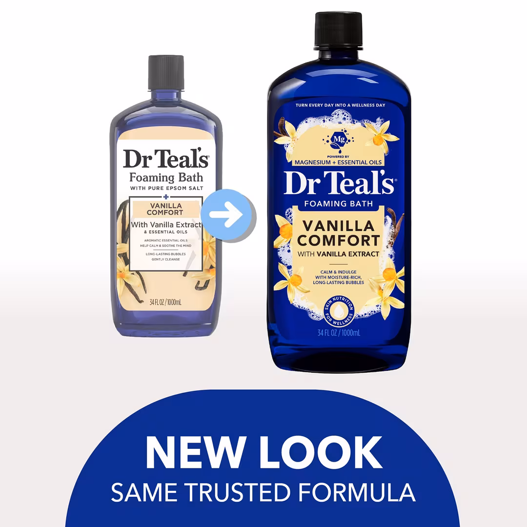 Dr Teal's  Foaming Bath with Pure Epsom Salt, Vanilla Comfort