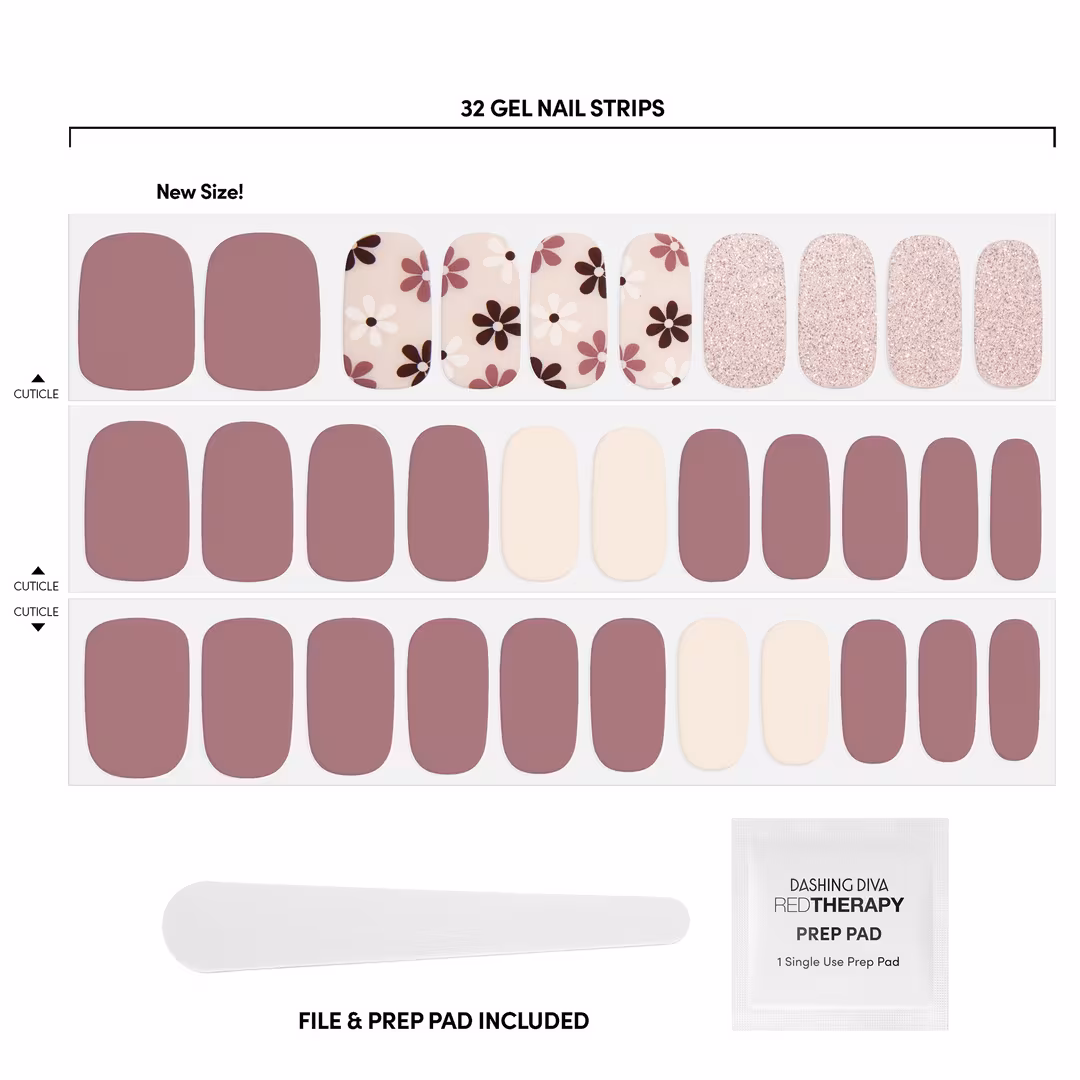 Dashing Diva  Mocha For 2 GLOSS Gel Nail Polish Strips