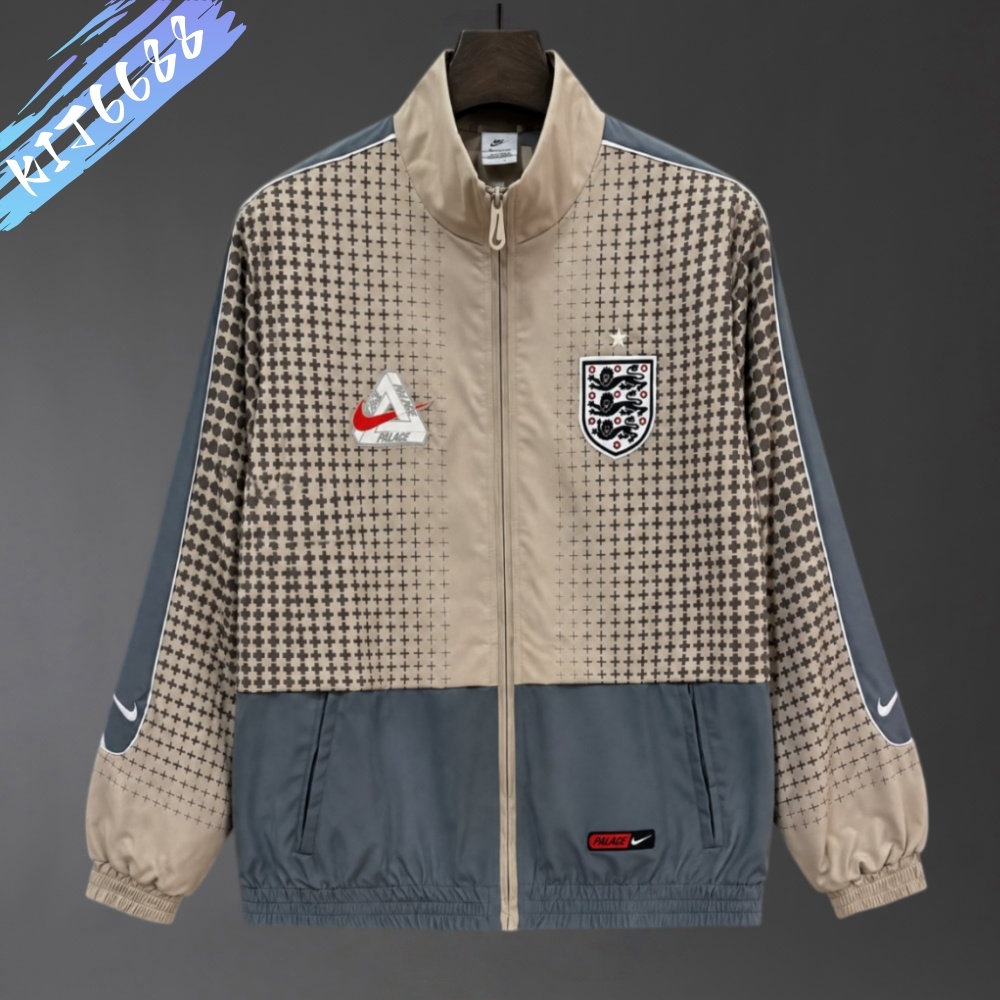 2026 England x Palace Training Khaki Grey Track Jacket