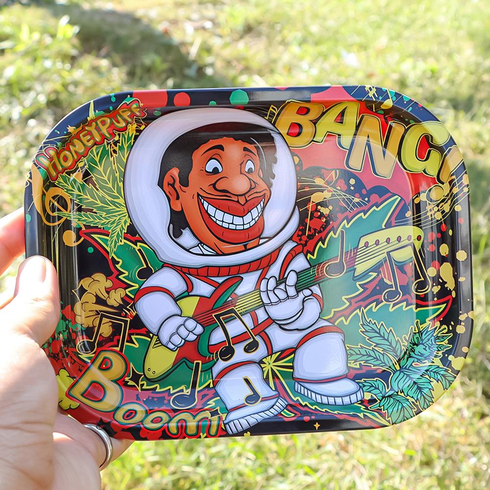 Honeypuff Metal Cigarette Panel Rolling Tray