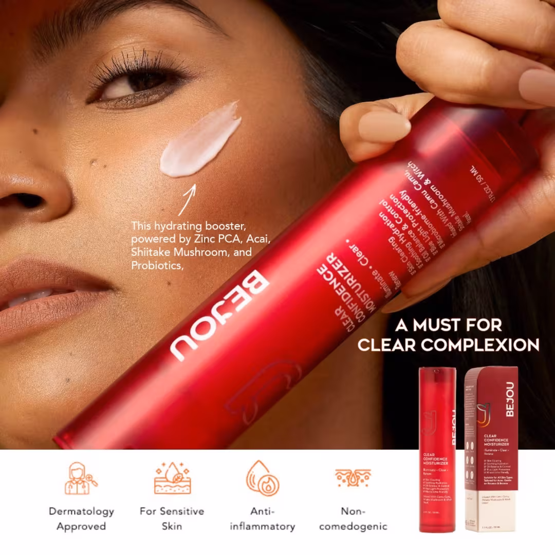 Bejou  Clear Confidence Moisturizer + Pureglow Facial Cleanser