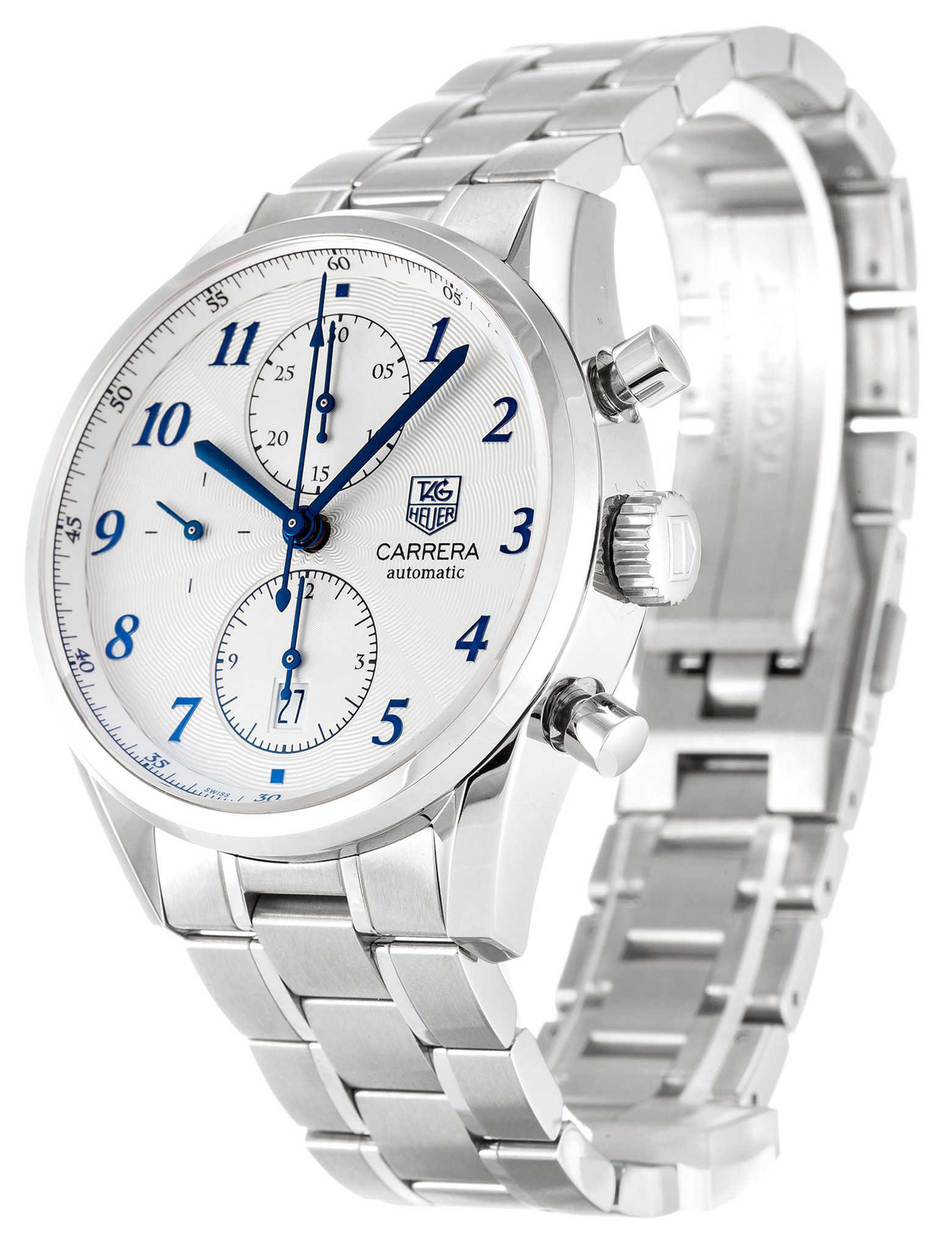 Replica Tag Heuer Carrera CAS2111.BA0730 White Dial Number Markers 41MM