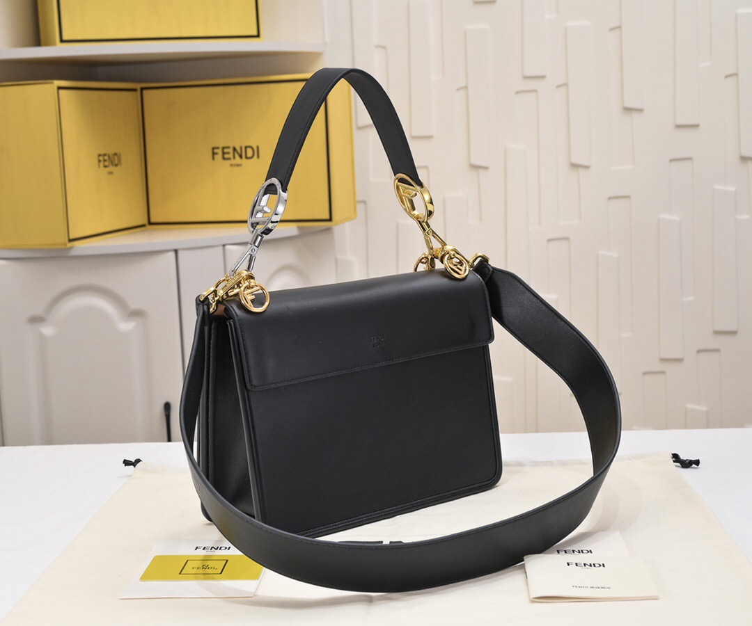 Fendi Kan I Logo Shoulder Bag
