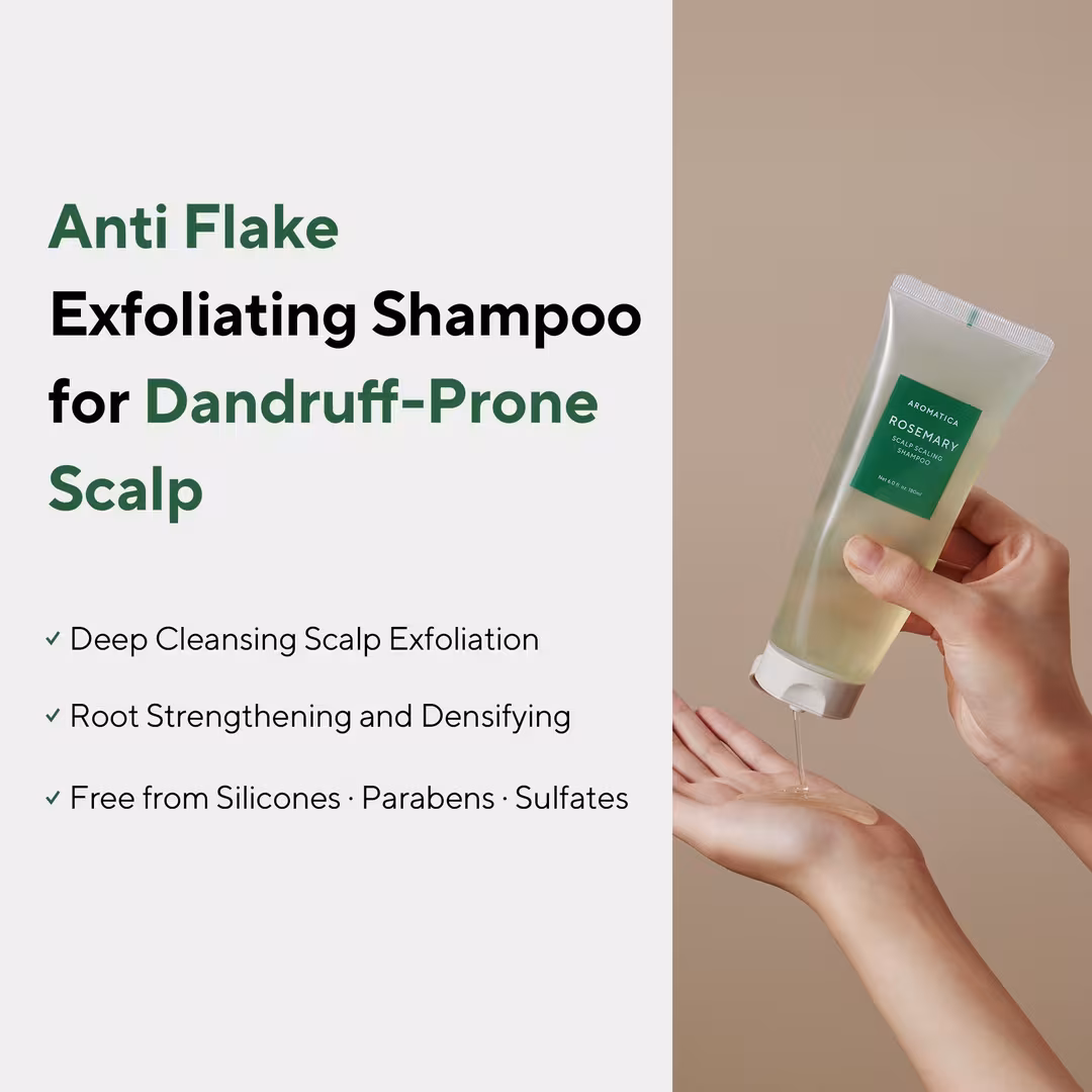 AROMATICA  Rosemary Scalp Scaling Shampoo