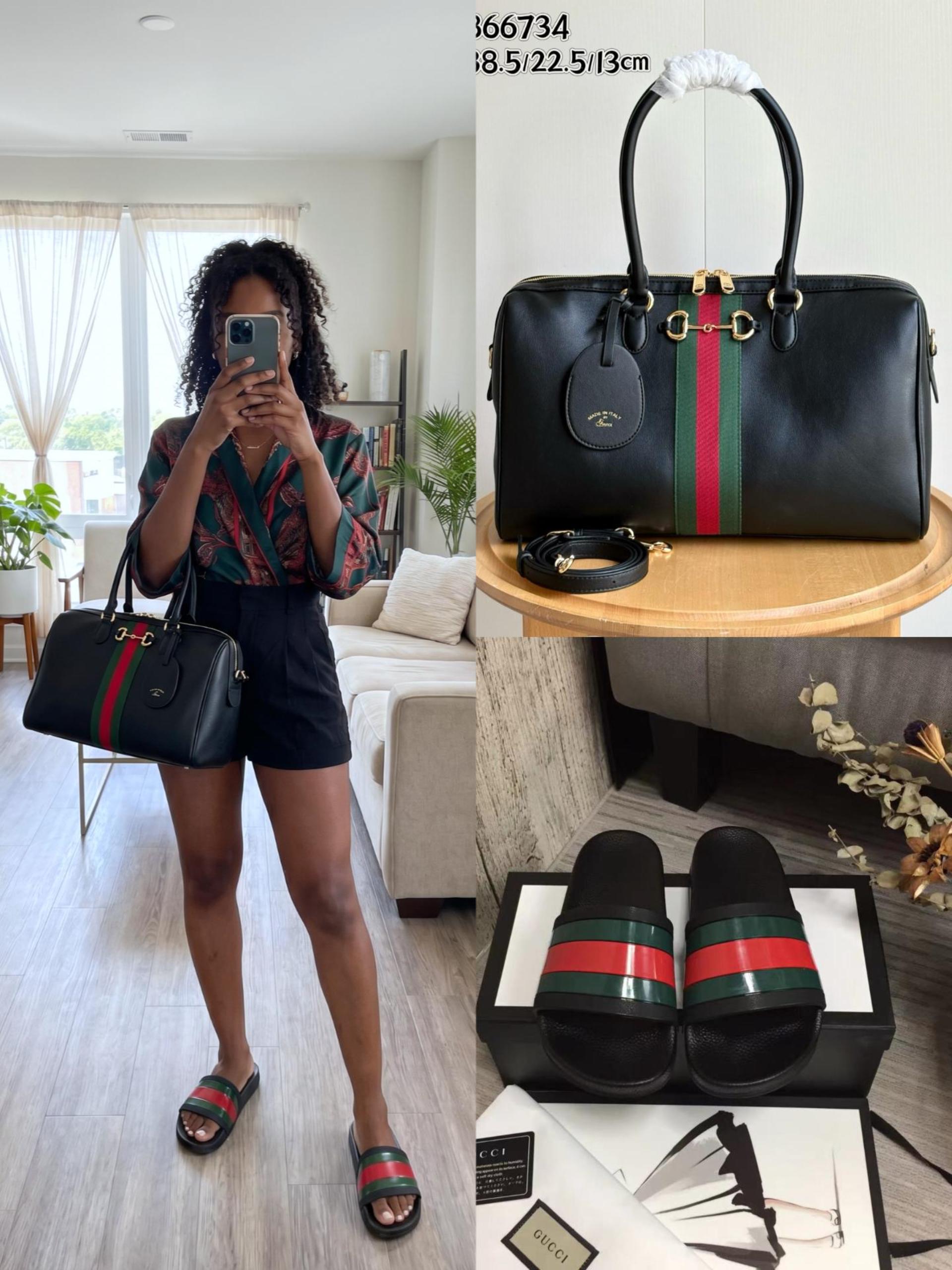 Gucci Shoes & Bag Set