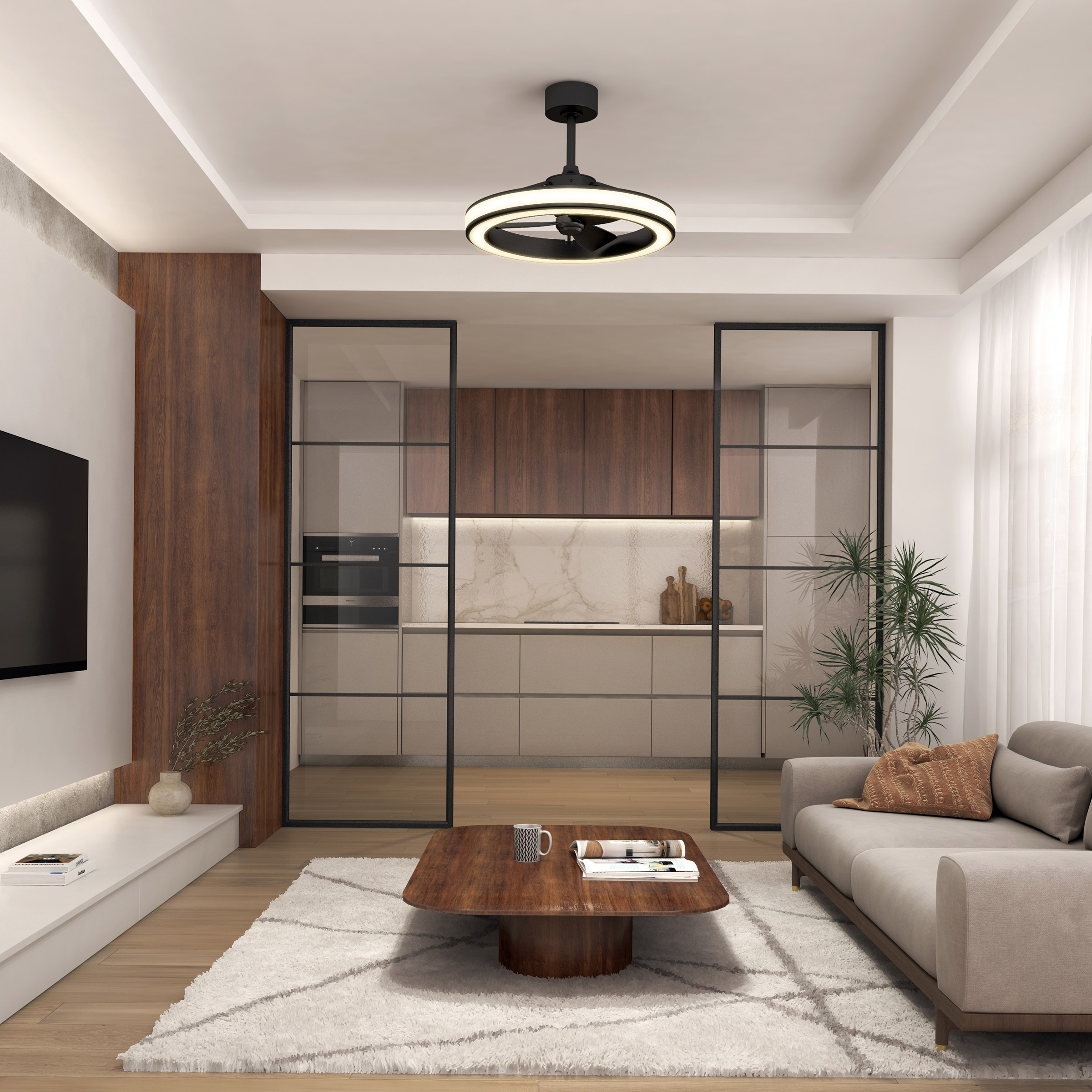 Artika Edwin 23' LED Chandelier Ceiling Fan