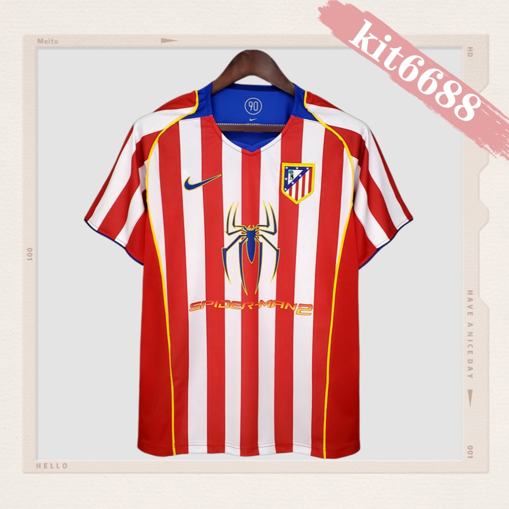 2004/2005 Atletico Madrid Home Retro Football Shirt