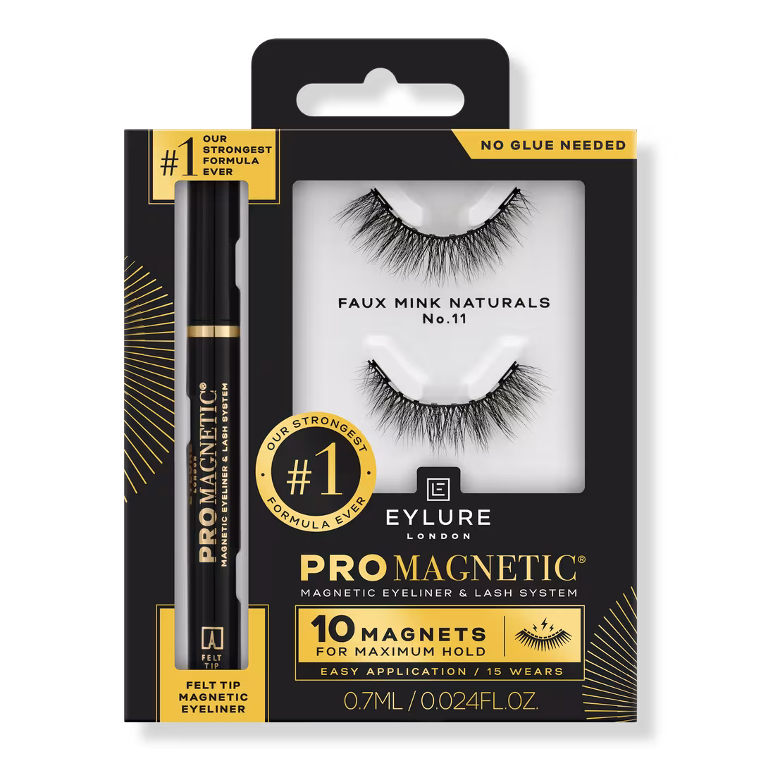 Eylure  ProMagnetic Eyeliner & 10 Magnets Faux Mink Natural No. 11 Eyelashes